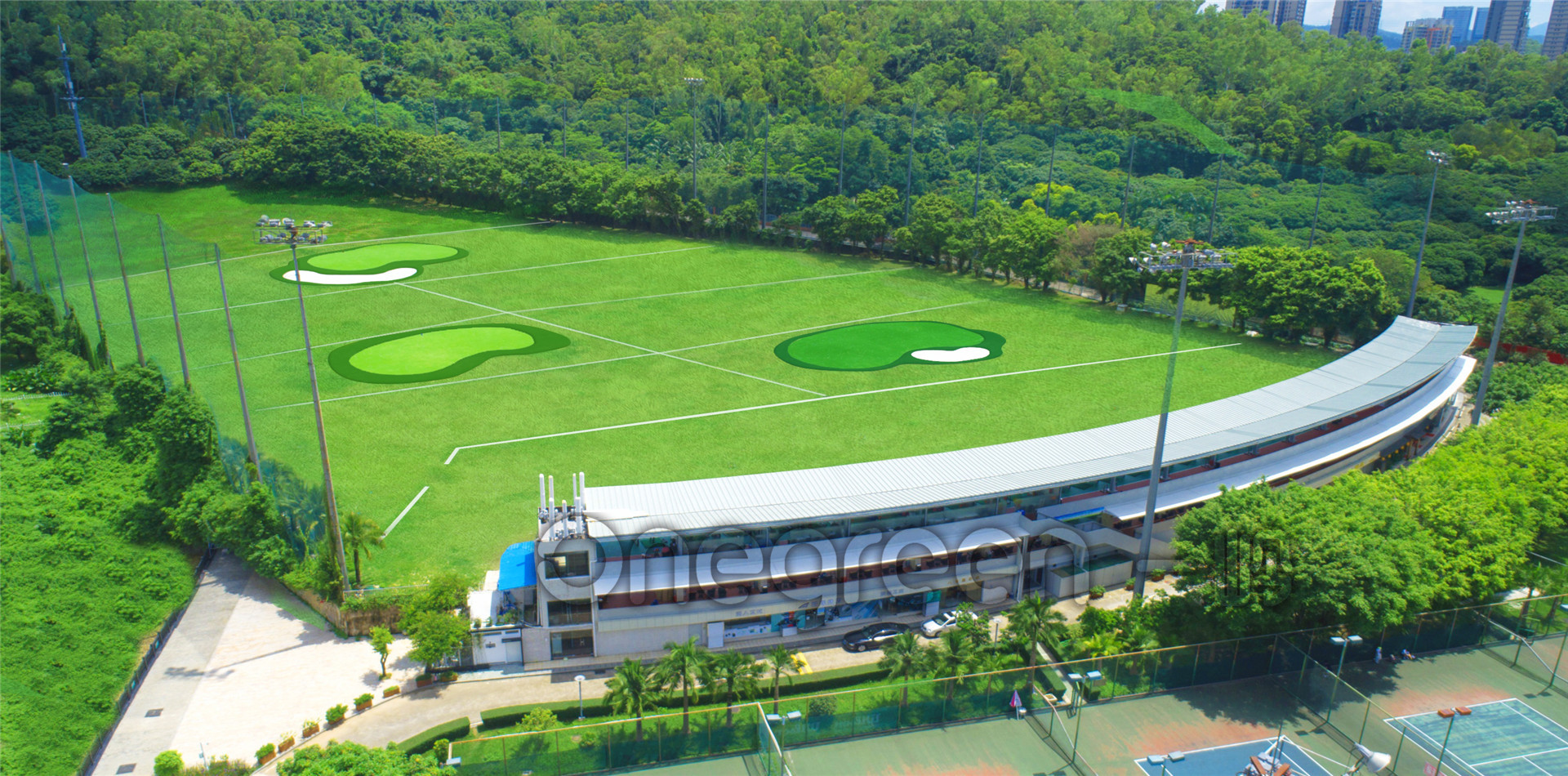 Golf club driving range of Shenzhen Merlin Sports Center