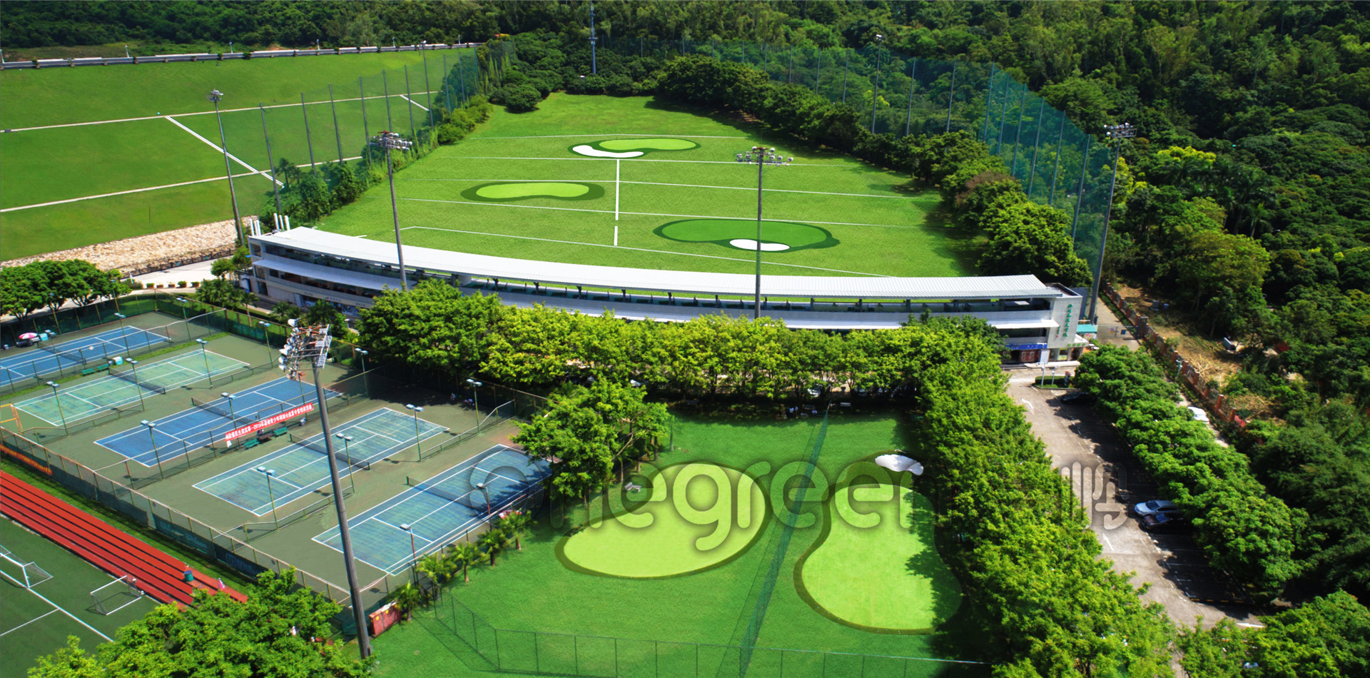 Golf club driving range of Shenzhen Merlin Sports Center