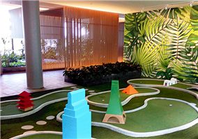 创意架空层空间利用：让时尚的高尔夫运动走进每一栋楼宇